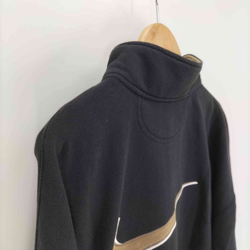 ナイキ NIKE 90S 白タグ スウッシュ 刺繍 ハーフジップ プルオーバー スウェット メンズ import:XL
