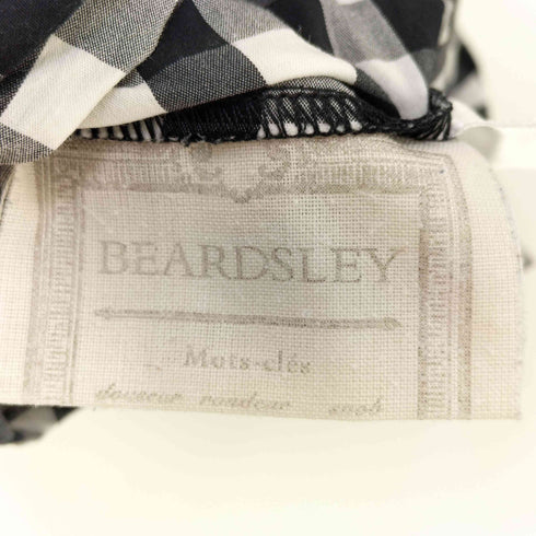 ビアズリー BEARDSLEY シャツTシャツ チェック ドルマンスリーブ ブラウス レディース FREE