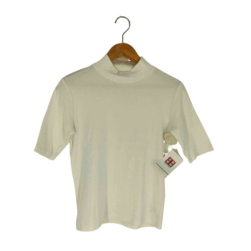 アニエスベー agnes b. PARIS 19AW ハイネック ストレッチ 五分袖 Tシャツ レディース JPN:3