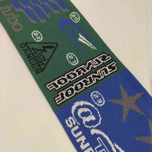 サンルーフ sunroof SRF racing car decal graphic reversible knit muffler リバーシブル マフラー メンズ