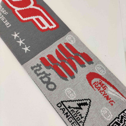サンルーフ sunroof SRF racing car decal graphic reversible knit muffler リバーシブル マフラー メンズ