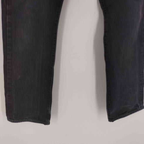 リーバイス Levis 501 ボタンフライ ストレート デニムパンツ ブラックデニム メンズ W33L30
