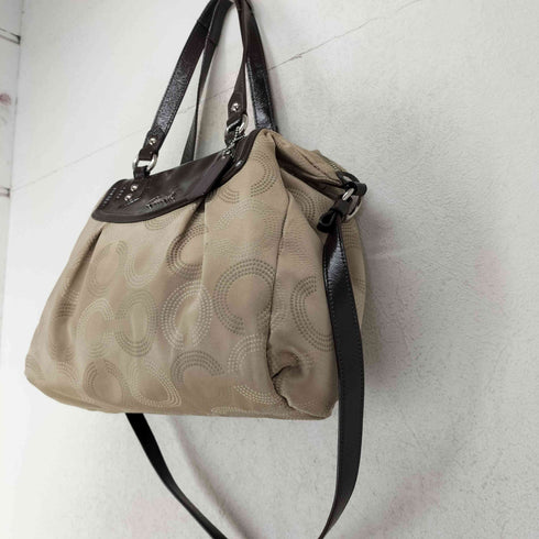 コーチ COACH Cロゴ エナメル切り替えショルダーバッグ レディース