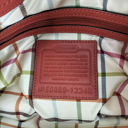 コーチ COACH 内側がま口ポケット オールレザートートバッグ レディース
