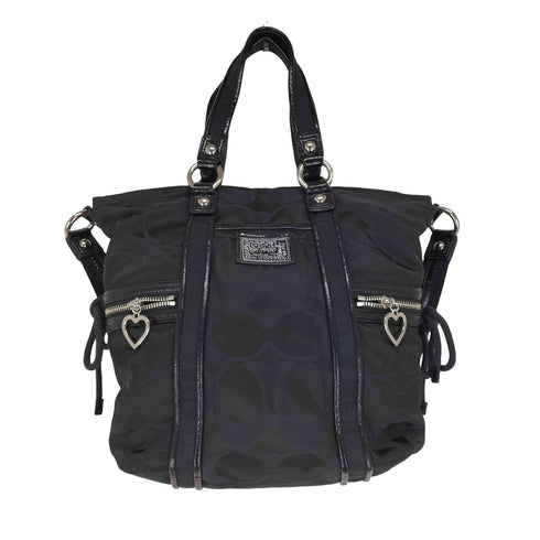 コーチ COACH 2WAY シグネチャーロゴ エナメル切り替えショルダーバッグ レディース