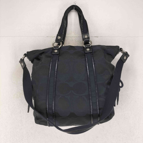 コーチ COACH 2WAY シグネチャーロゴ エナメル切り替えショルダーバッグ レディース
