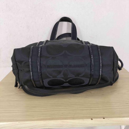 コーチ COACH 2WAY シグネチャーロゴ エナメル切り替えショルダーバッグ レディース