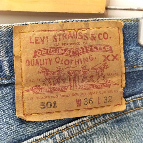 リーバイス Levis 2001年製 00S USA製 501 ボタン裏553 ボタンフライ デニムパンツ メンズ W36 L32
