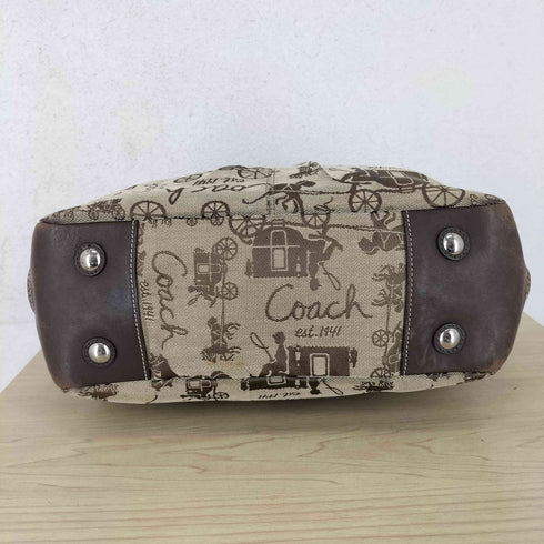 コーチ COACH 馬車刺繍 キャンバストートバッグ レディース