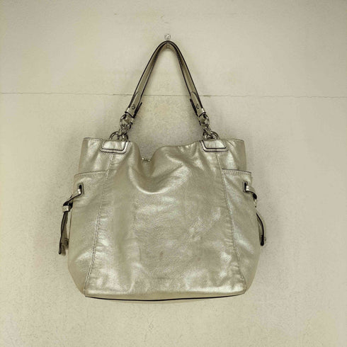 コーチ COACH メタリックコーティング オールレザーショルダーバッグ レディース