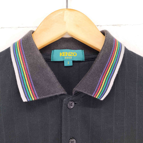 ケンゾーゴルフ KENZO GOLF レインボーカラーポロシャツ メンズ 2
