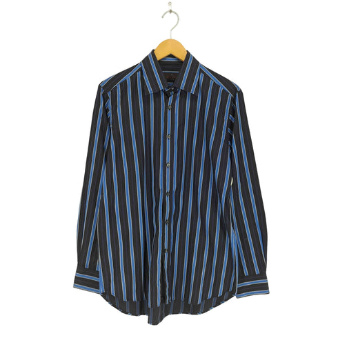 エトロ ETRO MADE IN ITALY ストライプシャツ メンズ LARGE