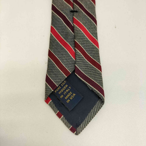 ブルックスブラザーズ BROOKS BROTHERS MAKERS USA製 ストライプ シルクネクタイ メンズ