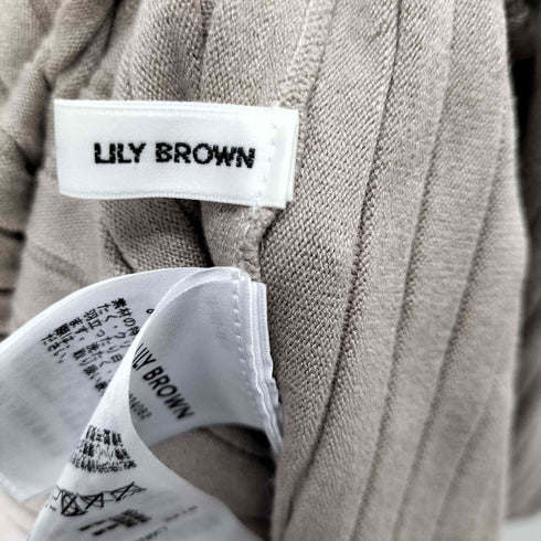 リリーブラウン Lily Brown レイヤードニットワンピース レディース ONE SIZE