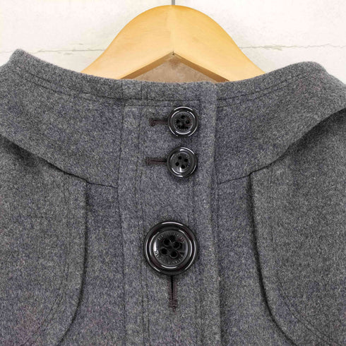 バーバリーブルーレーベル BURBERRY BLUE LABEL 裏地ノヴァチェック アンゴラウールスタンドカラーコート レディース