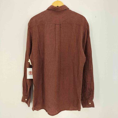 ボスヒューゴボス BOSS HUGO BOSS 90s フロントポケット リネン長袖シャツ メンズ import:M