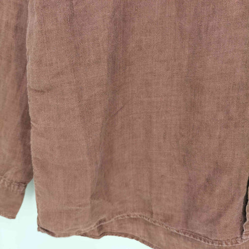 ボスヒューゴボス BOSS HUGO BOSS 90s フロントポケット リネン長袖シャツ メンズ import:M