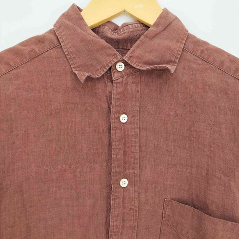 ボスヒューゴボス BOSS HUGO BOSS 90s フロントポケット リネン長袖シャツ メンズ import:M