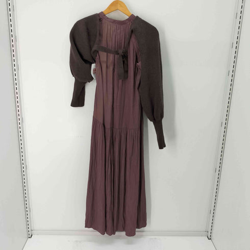 リリーブラウン Lily Brown ニットボレロセットギャザーワンピース レディース ONE SIZE