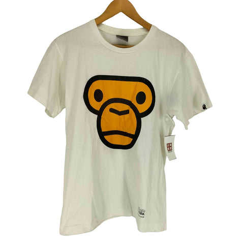 アベイシングエイプ A BATHING APE 90S BABY MILO プリントTシャツ 袖裾シングル メンズ