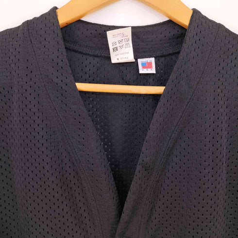LA Blanks USA製 2LAYER MESH CARDIGAN メッシュカーディガン メンズ XL