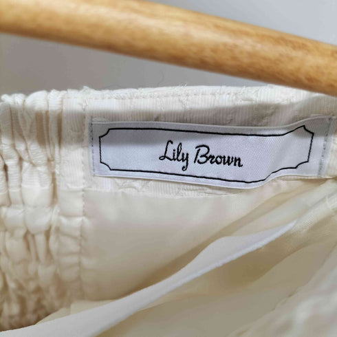 リリーブラウン Lily Brown ジャガードアシンメトリーミニドレス レディース JPN:0