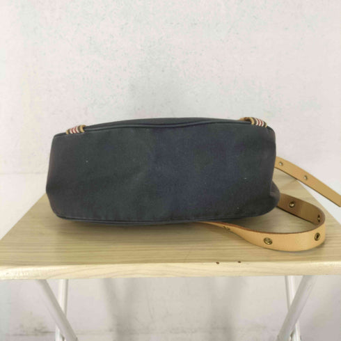 バーバリーブルーレーベル BURBERRY BLUE LABEL ロゴ刺繍キャンバスショルダーバッグ レディース