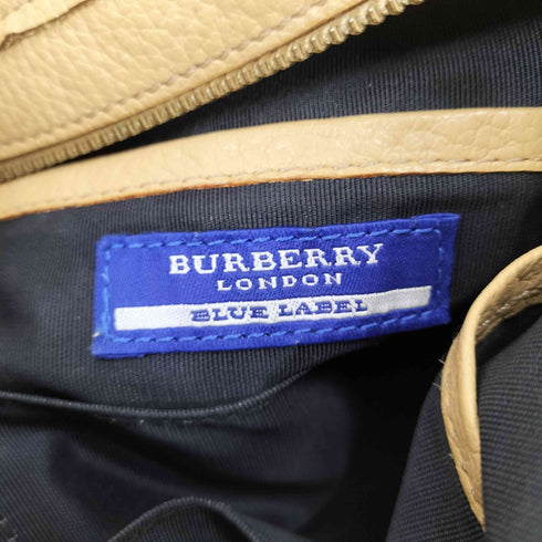 バーバリーブルーレーベル BURBERRY BLUE LABEL ロゴ刺繍キャンバスショルダーバッグ レディース