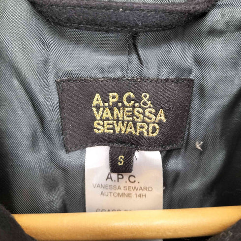 アーペーセー A.P.C. ×VANESSA SEWARDS ウールメルトンステンカラーコート レディース S