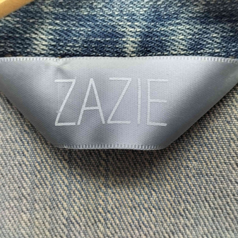 ZAZIE ビジュー装飾ボタンデニムトラッカージャケット レディース 158
