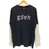 グッドイナフ GOODENOUGH 02年製 ロゴプリント フェイクレイヤードデザイン 両面プリント クルーネックTシャツ メンズ JPN:L