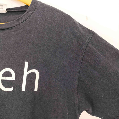 グッドイナフ GOODENOUGH 02年製 ロゴプリント フェイクレイヤードデザイン 両面プリント クルーネックTシャツ メンズ JPN:L