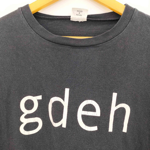 グッドイナフ GOODENOUGH 02年製 ロゴプリント フェイクレイヤードデザイン 両面プリント クルーネックTシャツ メンズ JPN:L