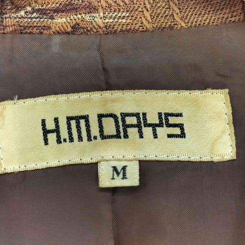 H.M.DAYS ジャガード織柄テーラードジャケット レディース M