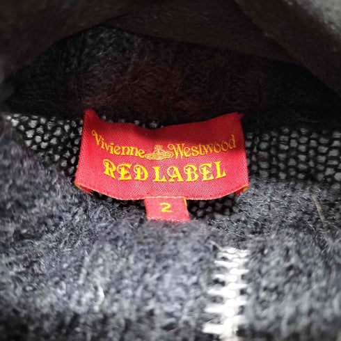 ヴィヴィアンウエストウッドレッドレーベル Vivienne Westwood RED LABEL モヘア ロングカーディガン ビッグオーブ レディース JPN:M