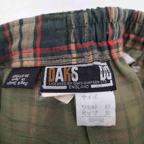 ダックス DAKS チェック柄スカート レディース 63-90