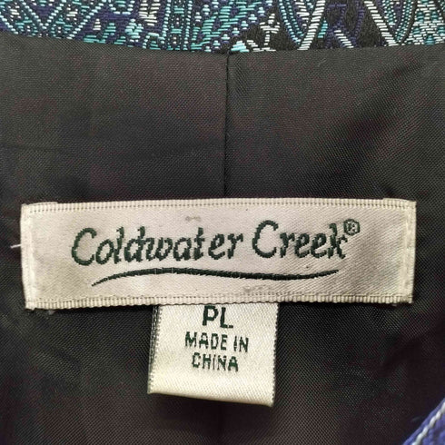 コールドウォータークリーク Coldwater Creek ジャガード織ジャケット レディース PL