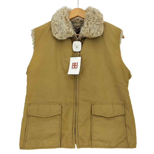 ウールリッチ WOOLRICH 70s USA製 裏地ファー ジップアップ ベスト メンズ import:L