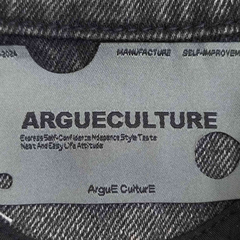 ARGUECULTURE ジップアップデニムジャケット メンズ import:XL