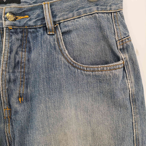 フォックスレーシング FOX RACING 90s ロゴ刺繍 カーブデザイン ボタンフライ フレアデニム メンズ 32