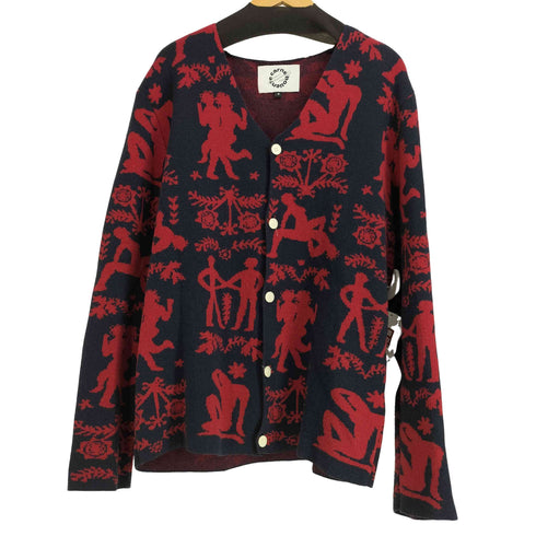 カルネボレンテ Carne Bollente Wool & Cotton Romancing The Wild Cardigan メンズ import:M