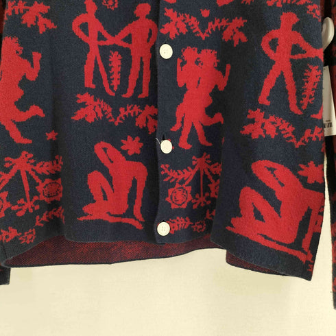 カルネボレンテ Carne Bollente Wool & Cotton Romancing The Wild Cardigan メンズ import:M