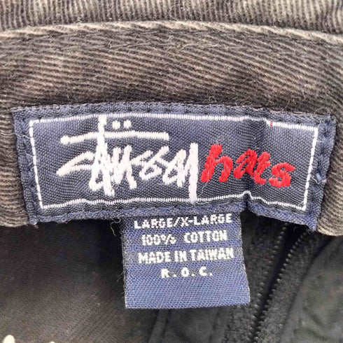ステューシー Stussy 90s 紺タグ 同色ロゴ刺繍 バケットハット メンズ