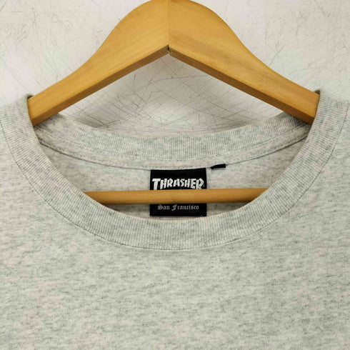 スラッシャー THRASHER ファイヤーパターン ロゴプリント Tシャツ メンズ L