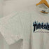 スラッシャー THRASHER ファイヤーパターン ロゴプリント Tシャツ メンズ L