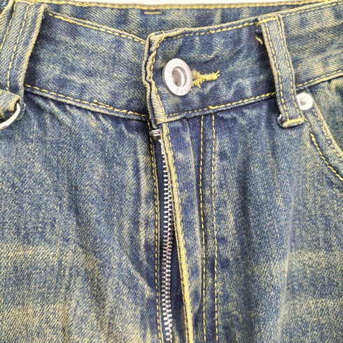 Y2K ユーズド加工 デニムパンツ レディース M