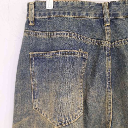 Y2K ユーズド加工 デニムパンツ レディース M