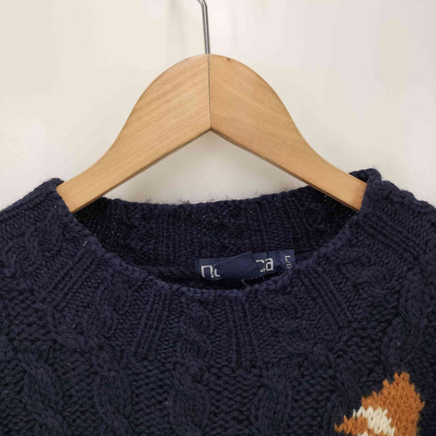 ノーティカ NAUTICA 90s OLD 総柄 ウールニット 犬 メンズ JPN:L