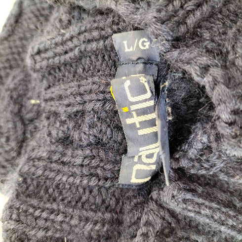 ノーティカ NAUTICA 90s OLD 総柄 ウールニット 犬 メンズ JPN:L