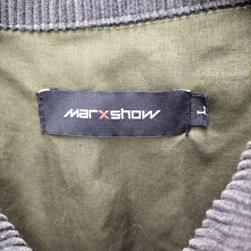 marxshow 襟コーデュロイ 切替コットンジャケット メンズ JPN:L